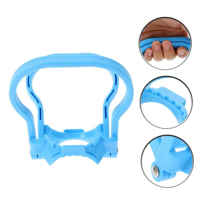 2 Pack 5 Gallon Water Bottle Holder Purified Drinking Water Jug Caps Carrier Lift Labor Energy Saving Ergonomic Grip Handle Carrier Non-Slip Holder Lifter Heavy Duty Clip(Blue & Yellow)