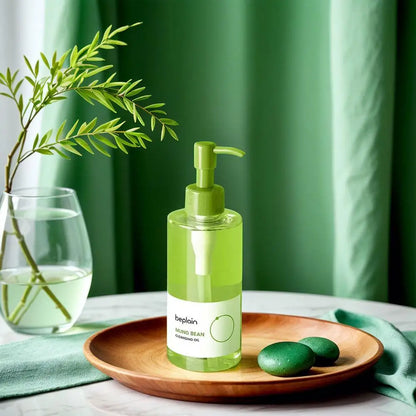 Korean Beplain Mung Bean Remover Clay Mask, Face Serum Makeup Remover Cleansing Oil Deep Cleaning Korean Skin Care